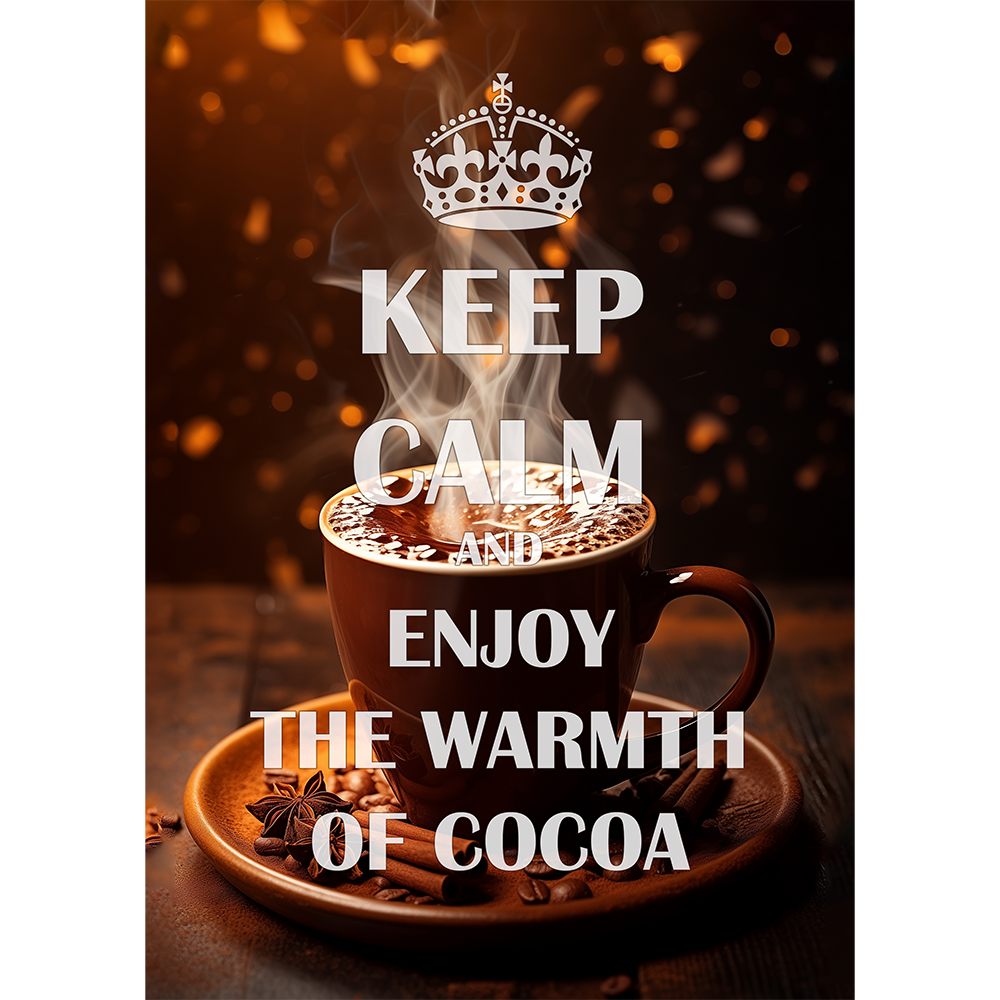 Keep Calm. Enjoy the Warmth of Cocoa