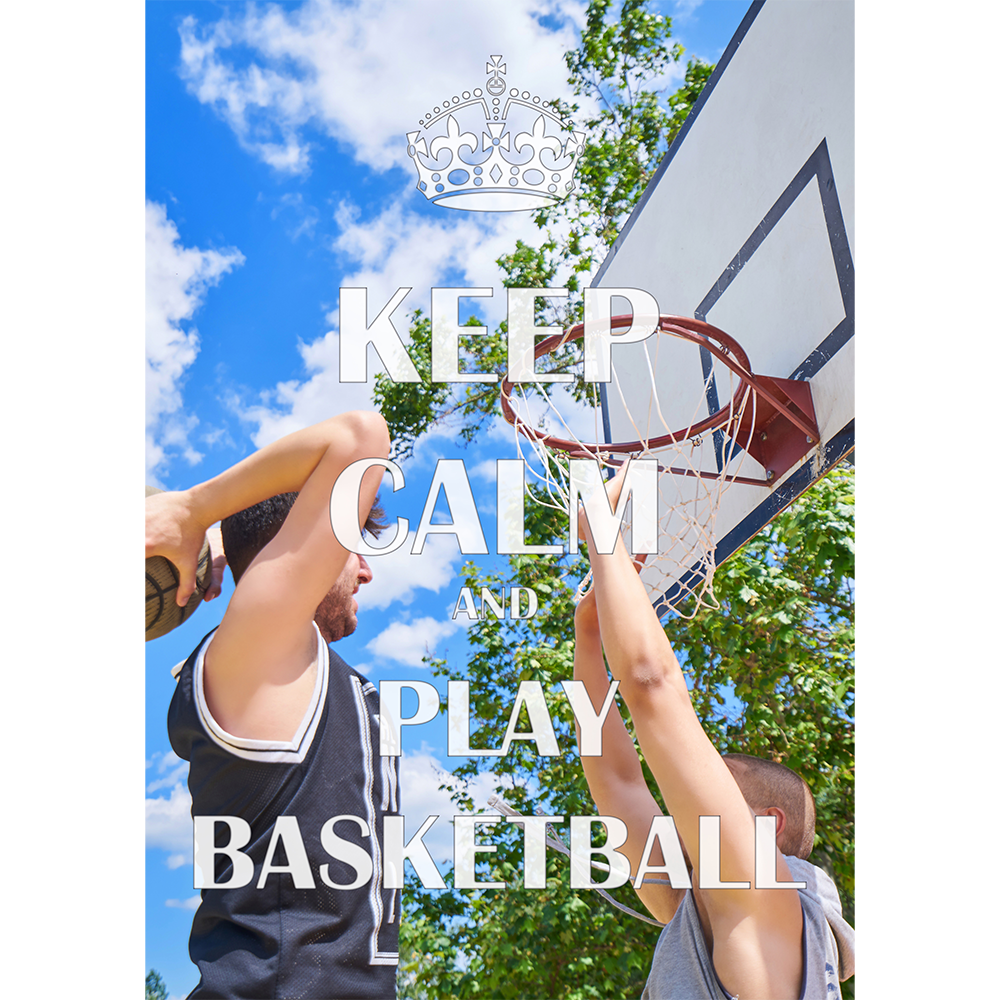 Keep Calm. Basketball Post Stone