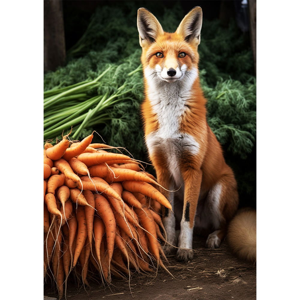 Camouflaged Fox