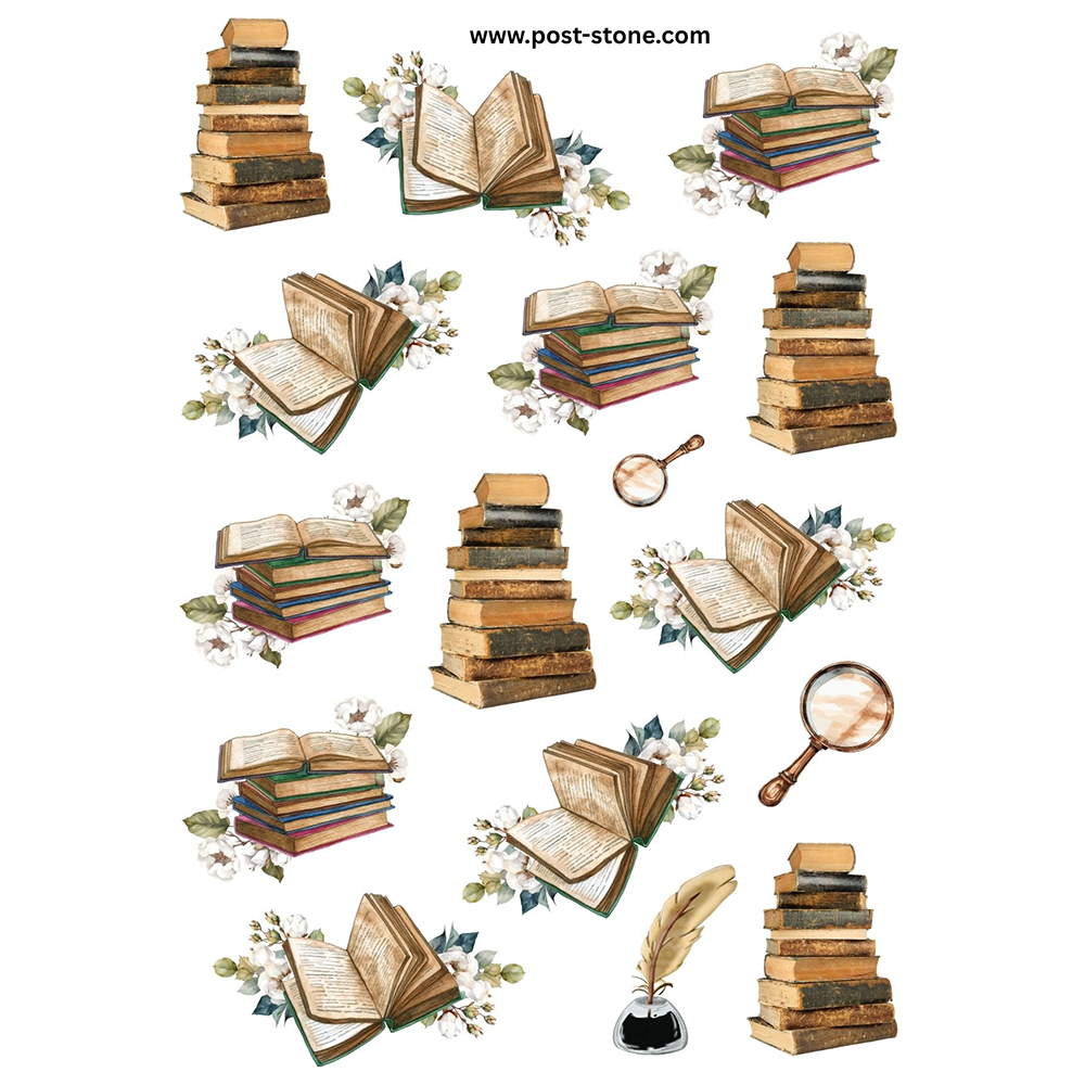 Sticker Sheet: Books & Reading