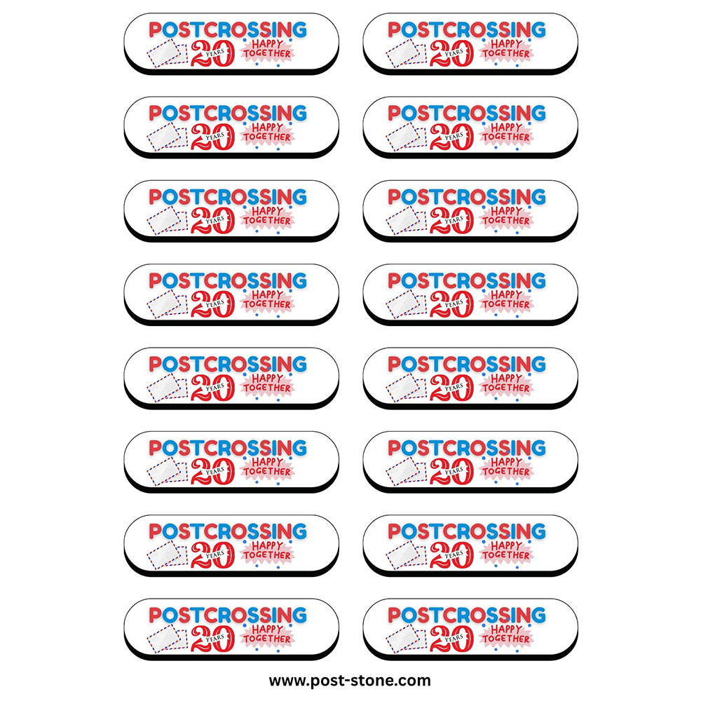 Postrating Sticker Sticker Sheet: Postcrossing