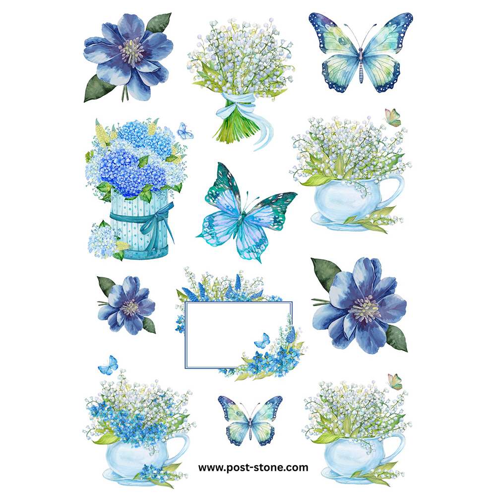 Sticker Sheet: Blue