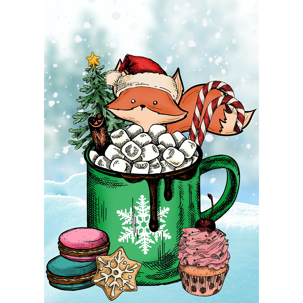 Christmas Mug. Fox