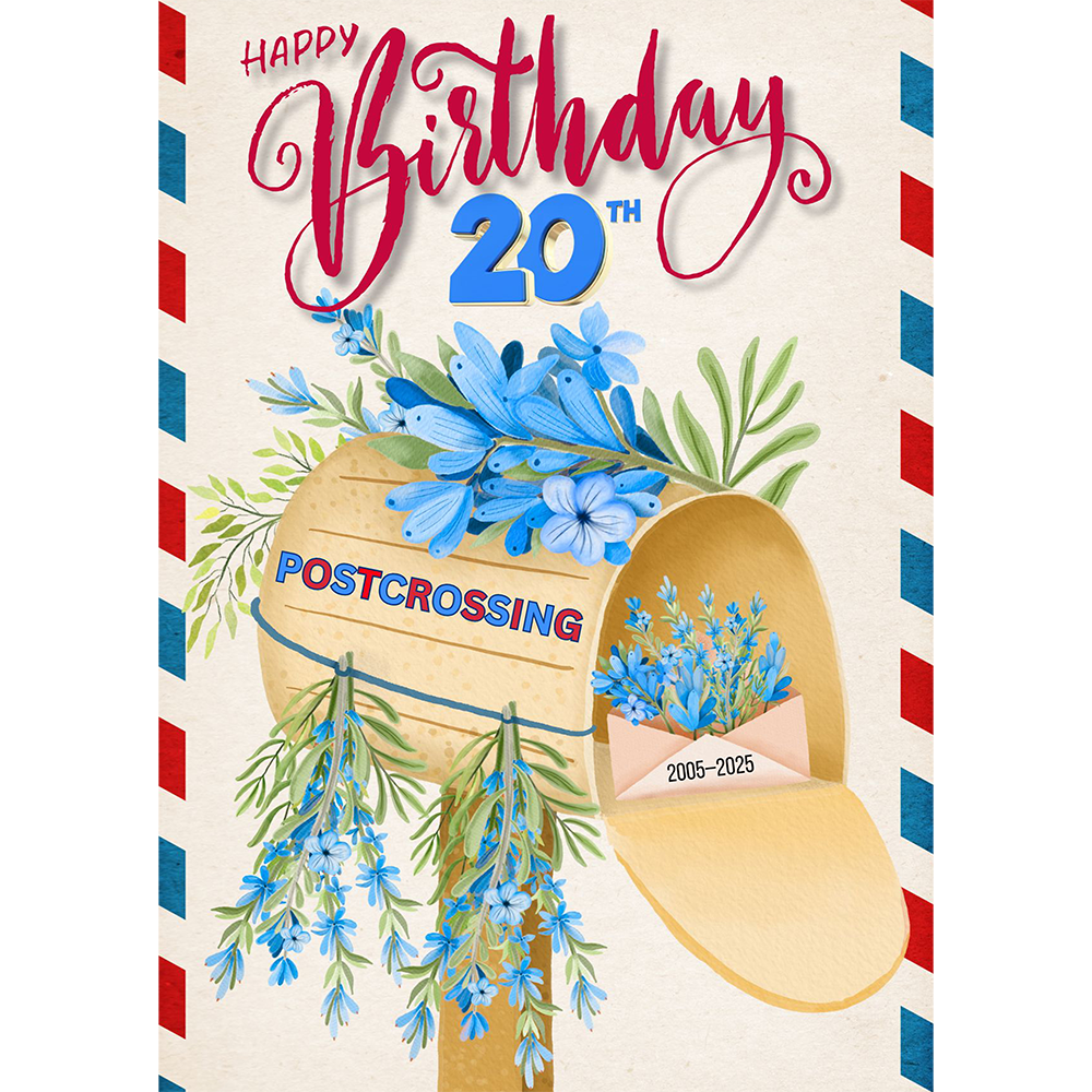 Postcrossing 20 Anniversary