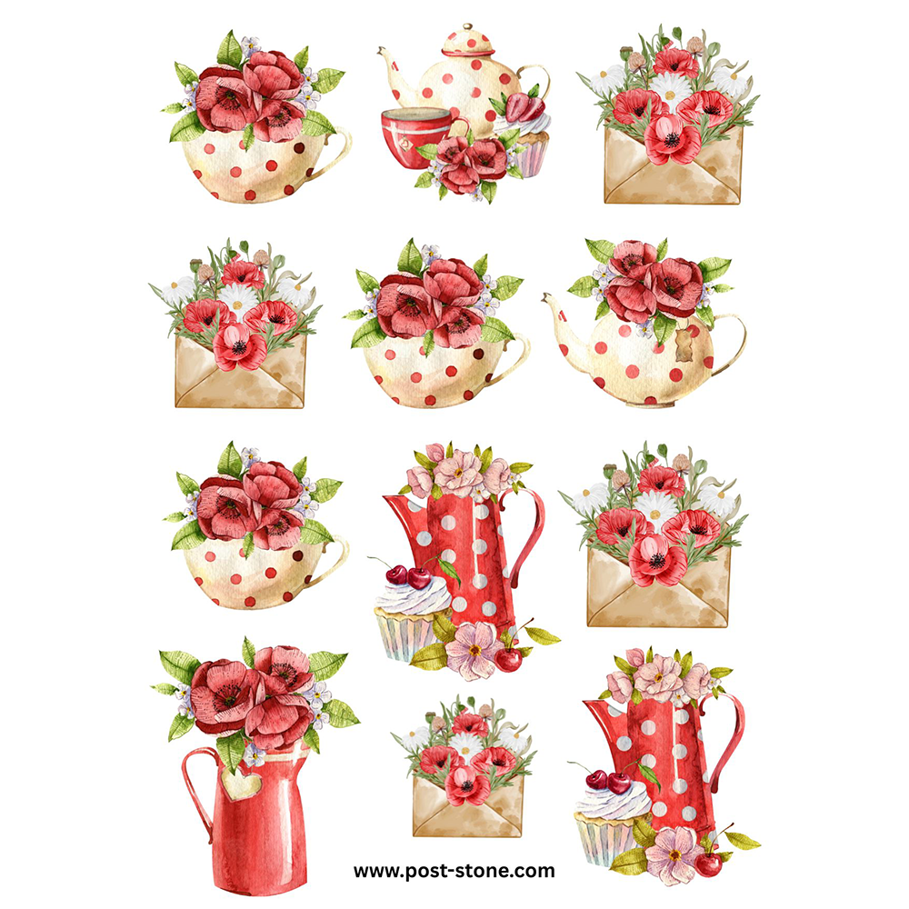 Sticker Sheet: In Red
