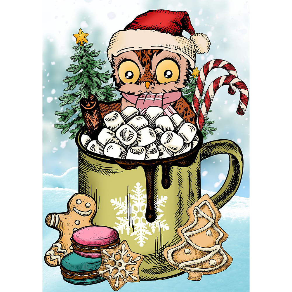 Christmas Mug. Owl