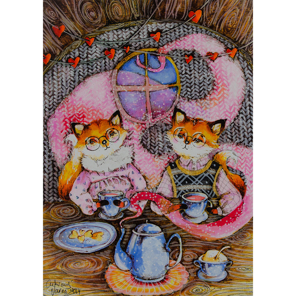 Tea Time with Foxes