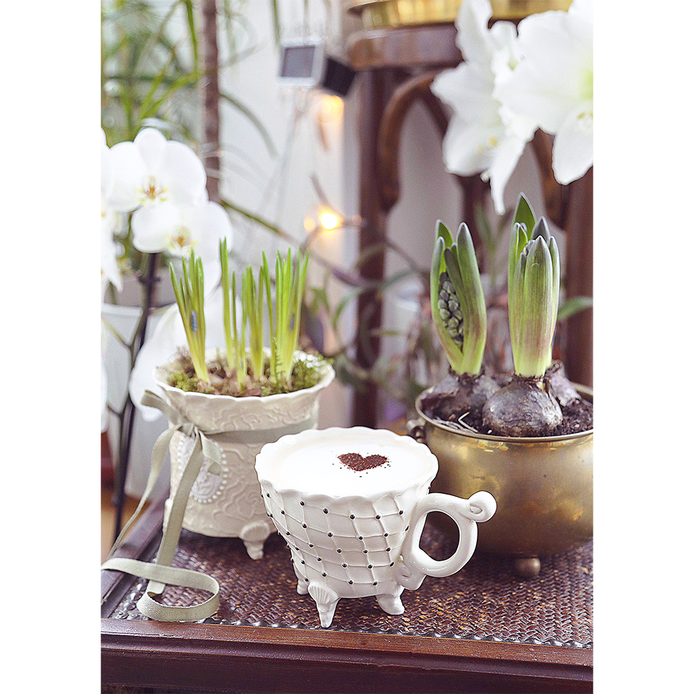 Coffee and Hyacinths