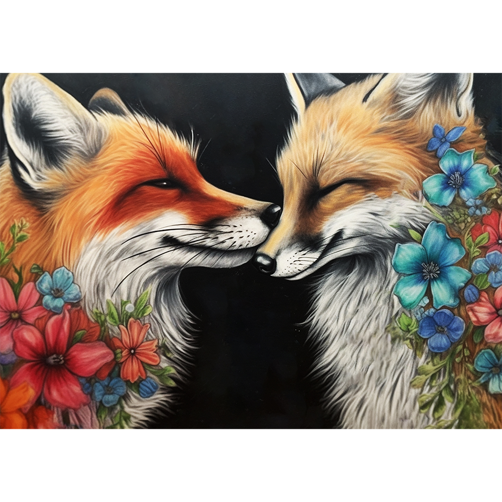 Floral Kiss of the Foxes