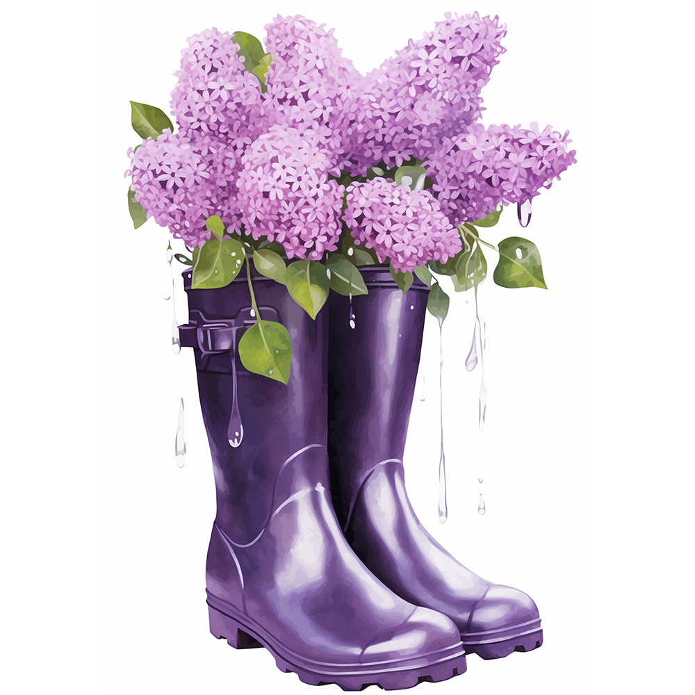 Boots Full of Lilacs