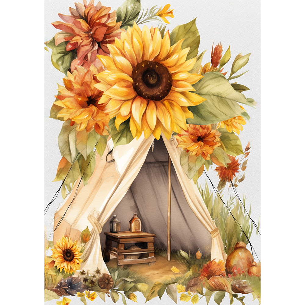 Sunny Sunflower Camping