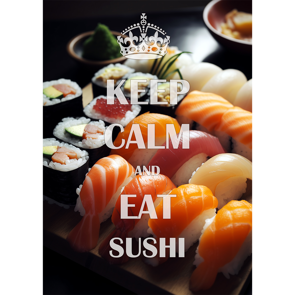 Keep Calm. Eat Sushi