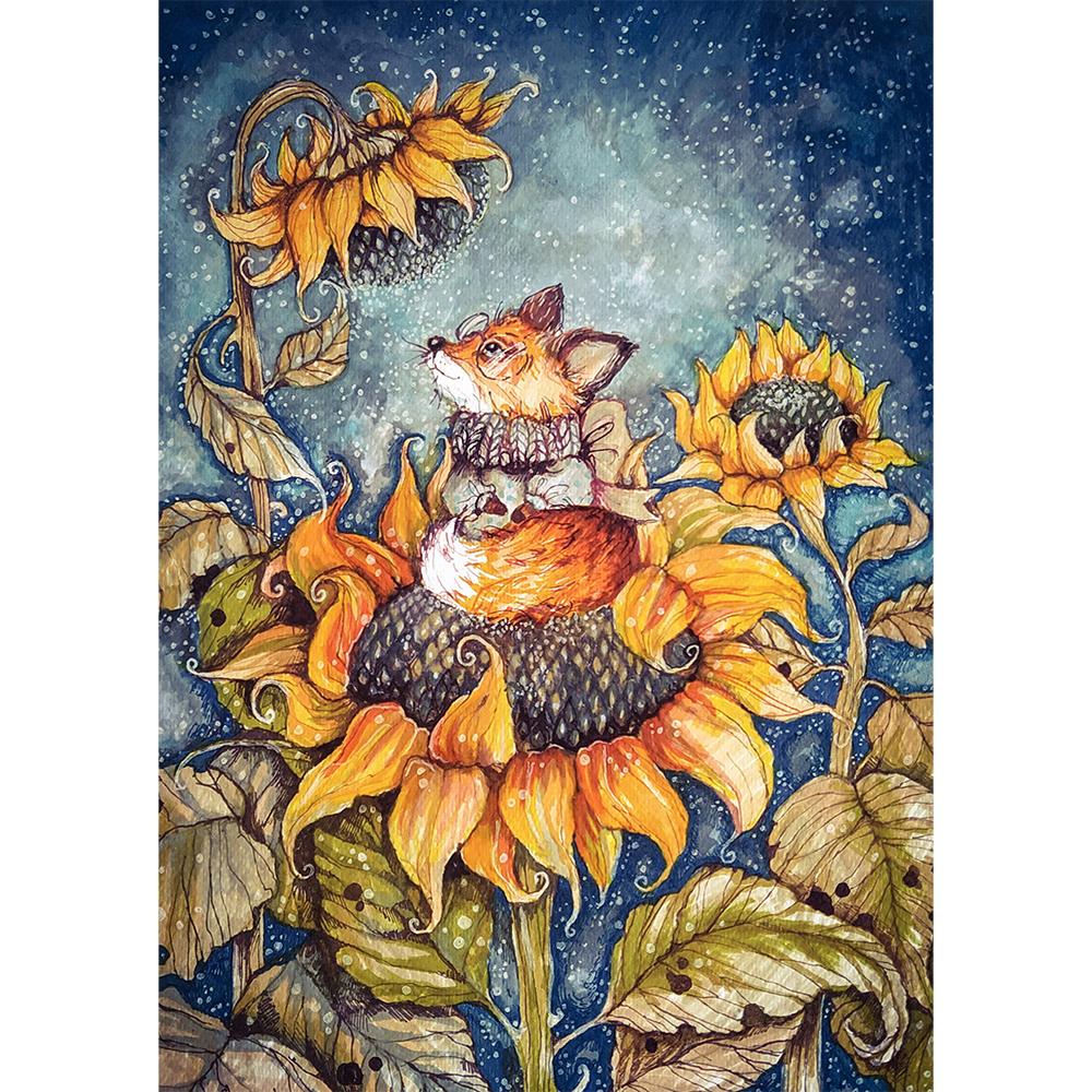 The Fairytales of Sunflowers Under the Sky Full of Stars