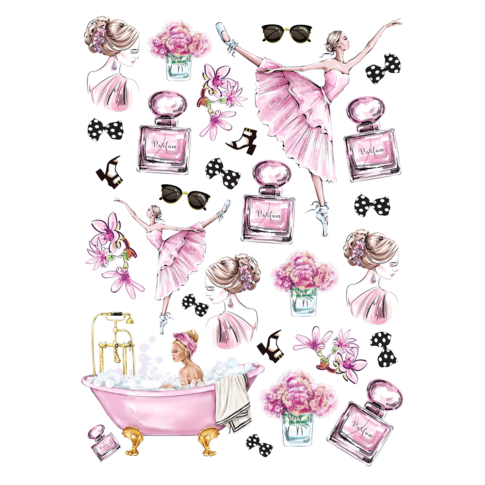 Sticker Sheet: Perfume & Bubbles