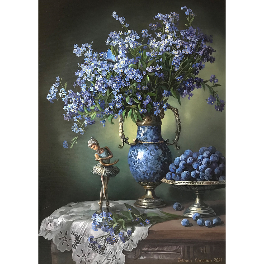 Still Life. Forget-me-not