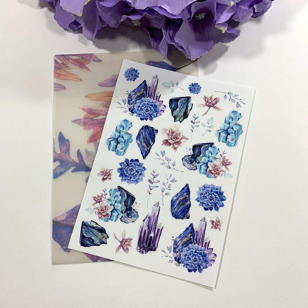 Sticker Sheet: Blooming Gemstones