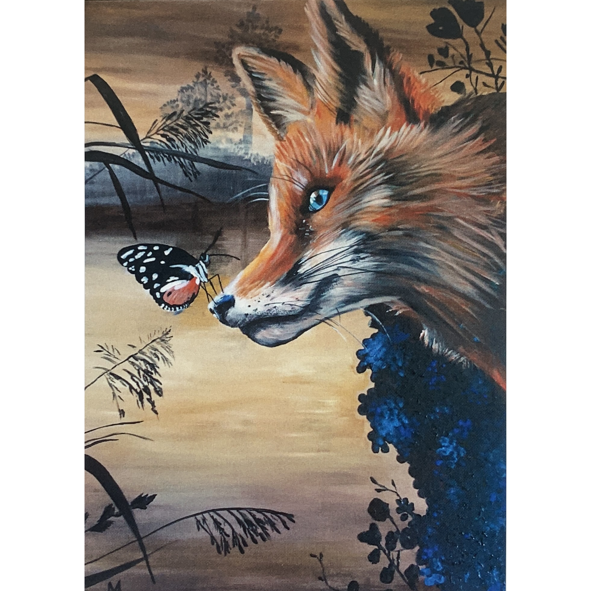 Fox Meets Butterfly