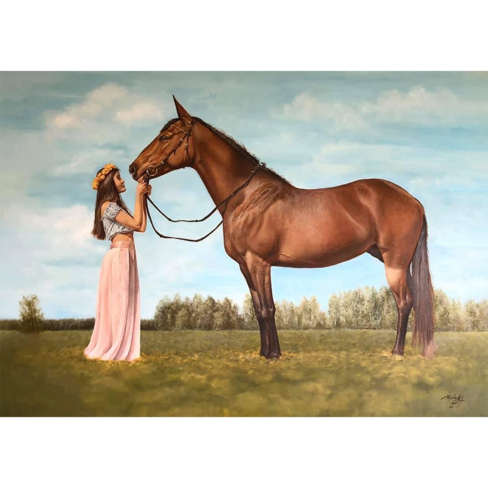 Girl and Her Horse